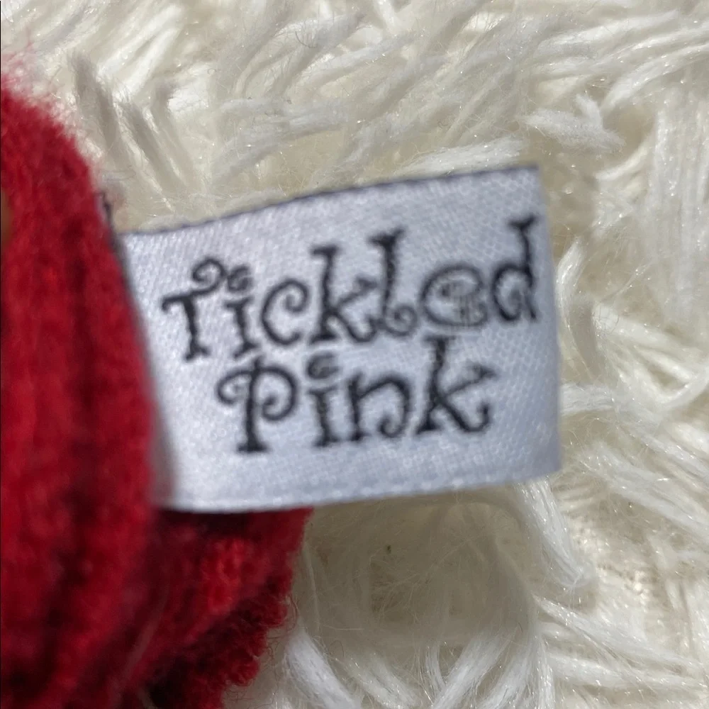TICKLED PINK RED INFINITY SCARF NWOT